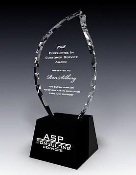 crystal trophy CA0033